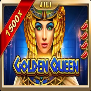 golden queen slot logo by royal circle club